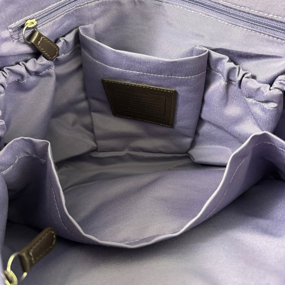 COACH ASHLEY SIGNATURE CANVAS BABY MESSENGER BAG F1276 F18373 BLACK GREY DIAPER - Picture 3 of 10